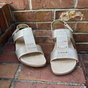 Easy Spirit Womens Hazel Bejeweled Wedge Sandals Size 8 NWOB